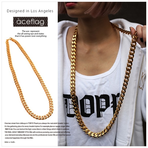 24 Inch 18K Gold 12 MM Thick Cuban Link Chain New - Picture 5 of 8